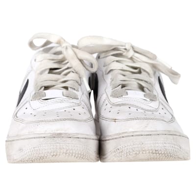 Nike Air Force 1 Low-Top Sneakers in Witte Lederen uitvoering