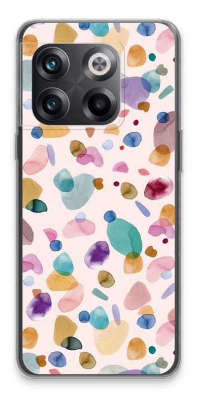 Case Company® - Hoesje geschikt voor OnePlus 10T hoesje - Terrazzo Memphis - Soft Cover Telefoonhoesje - Bescherming aan alle Kanten en Schermrand