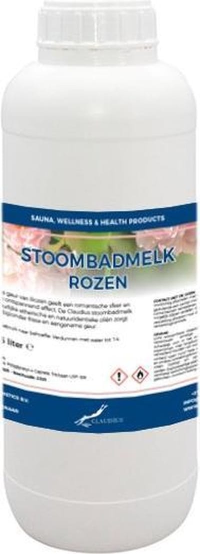 Stoombadmelk Rozen 1 liter