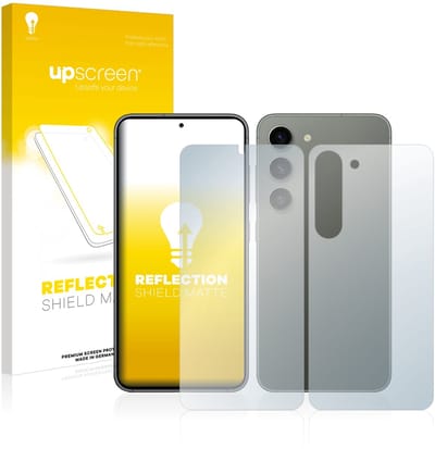 upscreen - Screenprotector voor Samsung Galaxy S23 Plus (Voor+Achter) - Folie Beschermfolie anti glare matte