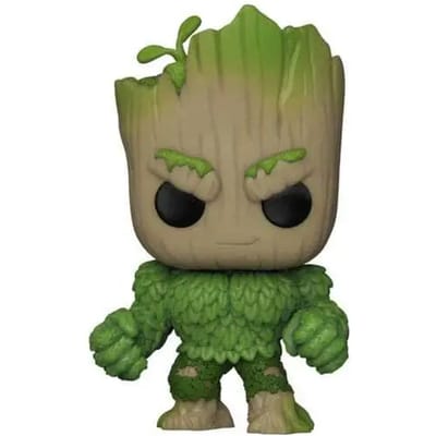 Marvel We are Groot - Groot as Hulk vinyl figuur 1397 Funko Pop! meerkleurig