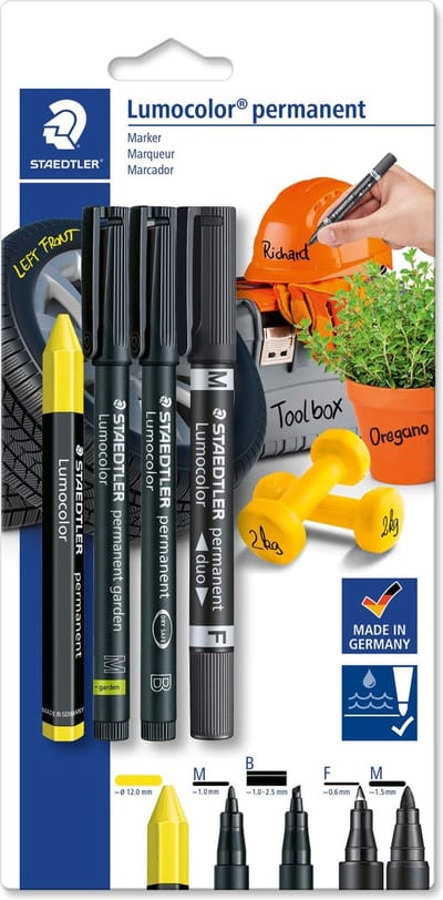 STAEDTLER  Lumocolor blister permanent markeren