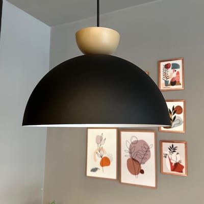 Bamyum Yimpi Hanglamp Industrieel Metaal Ø30 cm, Vintage Hanglamp, E27 Pendellamp
