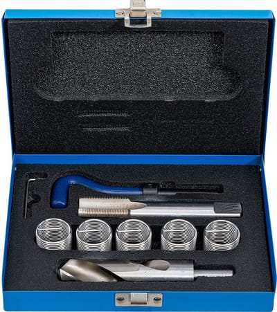 BGS Schroefdraad reparatieset - M24 x 2,0 - 9 delig