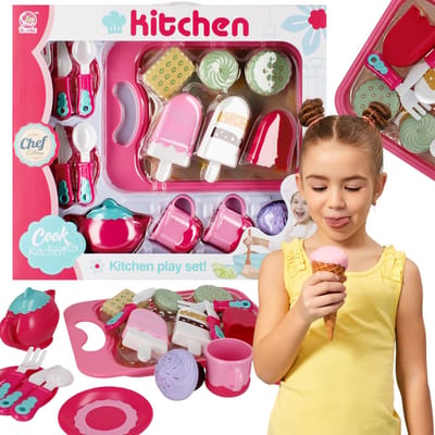 Set voor kinderen Speelgoed ijs snoepjes Dessert keukenset 3+ MEGA CREATIVE