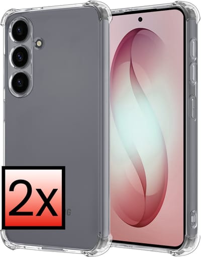 Hoesje - 2 Stuks - Geschikt voor Samsung Galaxy S26 - Sterk & Shockproof - Siliconen Case - Back Cover - Telefoon Hoes Shock Proof - Transparant