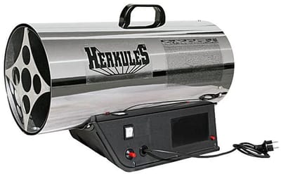 De gasheater van Hercules 70 kw
