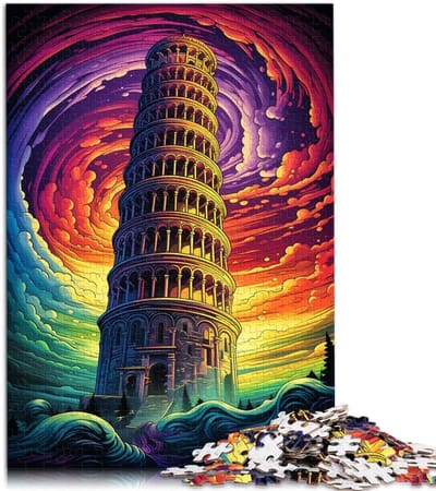 Legpuzzel 1000 stukjes - Houten puzzel - Ontspannend spel - Precisie pasvorm - 50x75 cm - Italiaans landschap