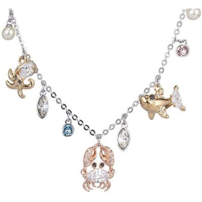 Swarovski Oceaan Zeeleven Speelse Legering Ketting Damesketting Zilver 5480781 Box (Random Color) white