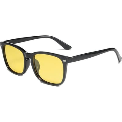0 -0.5 -0.75 Tot -6.0 Transparant Montuur Nachtzicht Lens Myopie Zonnebril Dames Heren Vierkant Sterkte Bril 0 yellow