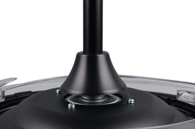 REALITY KASFJORD - Ventilator - Zwart mat - incl. 1x SMD 30 - Licht apart schakelbaar - Afstandsbediening - Geintegreerde dimmer - Traploos instelbare lichtkleur - Plafondbevestiging - Timer - Zomer- en wintermodus - 6 snelheidsniveaus