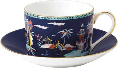 WEDGWOOD - Wonderlust - Theekop&schotel Blue Pagoda