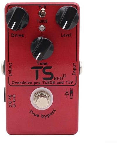 Dailygoody - Gitaar Effect Pedaal - Overdrive Booster - Rood - Hoogwaardige Kwaliteit - Dynamisch Geluid - Geschikt voor Gitaarspelers - Model...