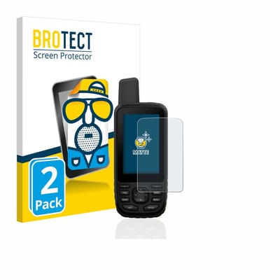 BROTECT - Screenprotector voor Garmin GPSMAP 66s / 66st - Folie Beschermfolie matte 2 Stuks