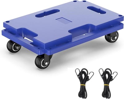 Mobiele Dolly - Verhuiswagen Stevig - Zware Meubels Verplaatsen - Dubbele Kogellagerwielen - 200 kg Draaglast - Blauw