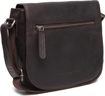 The Chesterfield Brand Schoudertas Roman Flapoverbag Brown Donkerbruin