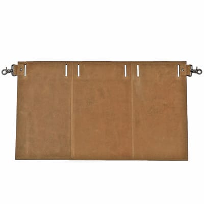 Houtkamp Leren Horeca Schort - Korte Sloof voor bevestiging aan Riem - Vintage Hunter Leer - Cognac Bruin