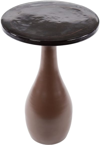 Luxe Bijzettafel Koper (40x40x60 cm) - Bijzettafetljes Woonkamer - Industriële Sidetable - Decoratie Salontafel - Antieke Ronde Tafelset - Salon Tafel Industrieel & Landelijk - Koffietafel