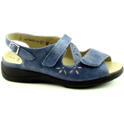 Solidus -Dames - blauw - sandalen - maat 42.5