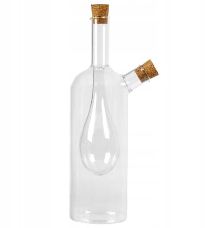 Bimberek Serie - Decoratieve Fles - 220ml - Dubbele Voor Olijfolie en Azijn