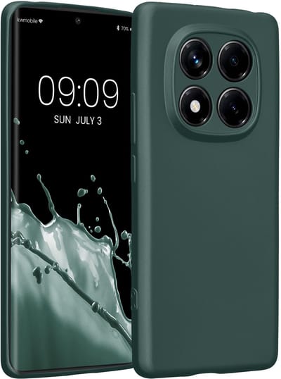 kwmobile metallic telefoonhoesje van TPU - geschikt voor Xiaomi Redmi Note 14 Pro 4G - Flexible case voor smartphone - In metallic petrol