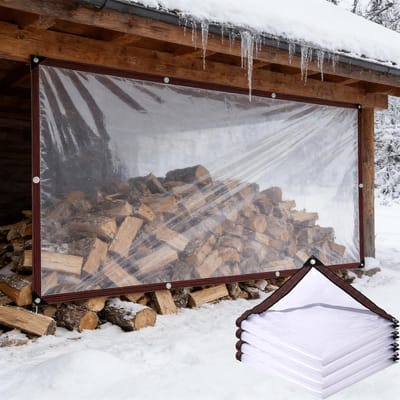 Waterdicht Afdekzeil - Dekzeil Transparant - Bescherming Buiten - 99% Doorzichtig - 160 x 260 cm - Kleurloos