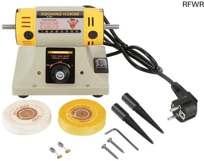 RFWR® Elektrische Polijstmachine Set 350 Watt voor Sieraden en Tandheelkunde