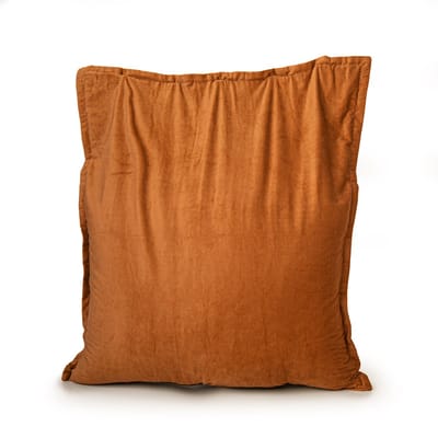 Drop & Sit - zitzak/zitkussen - trendy rib (corduroy) - oranje - 100 x 150