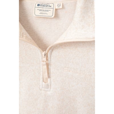 Mountain Warehouse Dames/Dames Idris Half Zip Fleece Top (Beige)