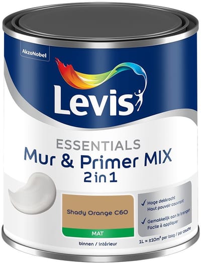 Levis - Essentials Mur & Primer Mix - Shady Orange C60 - Mengverf - 1 L