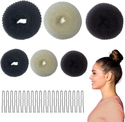Haar Bun Maker Set - Chignon Tools - Snel Haar Stijlen - Inclusief 20 Spelden - 6 Stuks