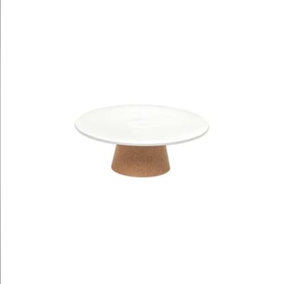 Amorim Cork -  Rendezvous Taartplateau - Kurk/Keramiek - Ø20 cm - Wit