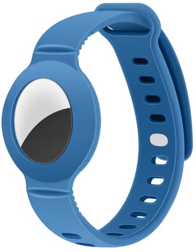 New Age Devi - Airtag Halsband - geschikt voor Apple AirTag - halsband - hond - blauw