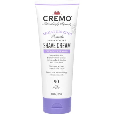 Cremo, Crème à Raser, Lavande Française, 6 fl oz (177 ml) white