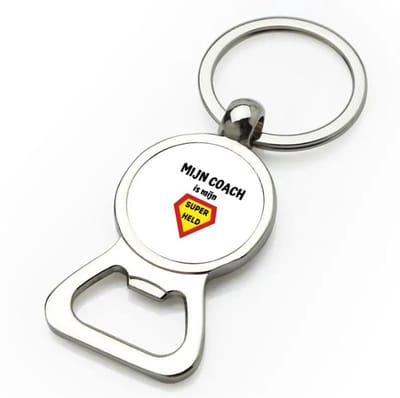 Akyol - mijn coach is mijn superheld flesopener - Coach - super coach - sport - verjaardag - cadeautje voor coach - coach artikelen - kado - geschenk - 9 bij 3 cm
