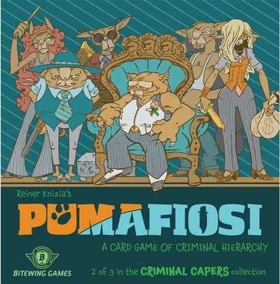 Pumafiosi - Engelstalig Strategisch Kaartspel met Trick-Taking - Press-Your-Luck en Maffia Thema