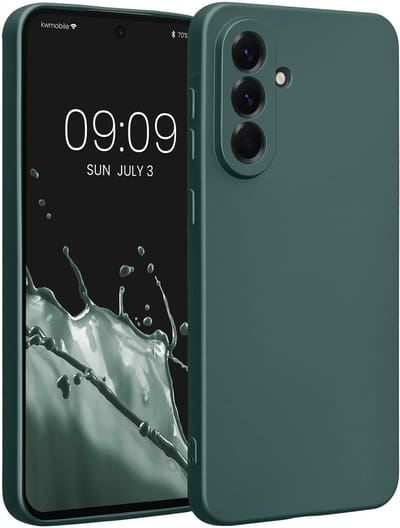 kwmobile metallic telefoonhoesje van TPU - geschikt voor Samsung Galaxy A56 5G - Flexible case voor smartphone - In metallic petrol
