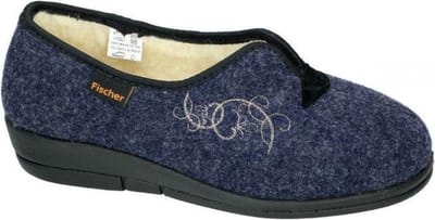 Fischer -Dames - blauw - pantoffels - maat 36