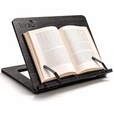 Leafu Boekenstandaard Hout - Kookboekstandaard - Tablet Standaard - Verstelbare Boekenhouder - Cambridge