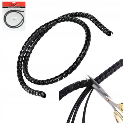 PROX - Spiraal Kabelbeschermer - 8mm - 1m - Zwart