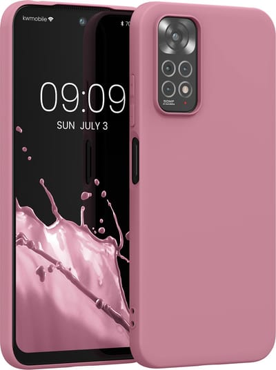 kwmobile telefoonhoesje geschikt voor Xiaomi Redmi Note 11 / Note 11S - Hoesje voor smartphone - Back cover in donkerroze