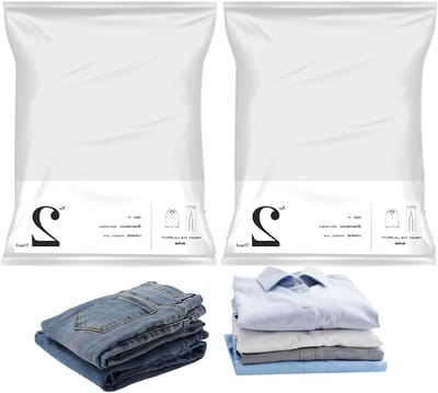 Compressiezakken Reizen - Opbergzakken - Ruimte Besparen - Zonder Stofzuiger - Medium - Grijs