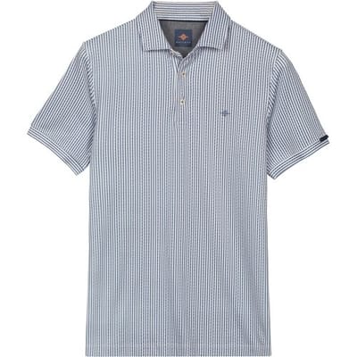 Baileys – Heren – Poloshirt – Korte mouwen – Seersucker - Strepen – Polo - Delft Blue – 615244-650
