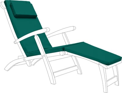 Steamer Ligbedkussens - Tuinkussen Ligstoel - Allibert Daytona Ligbed Vervangingskussen - Ligstoel Kussen - Ligbedkussen - Zonnebed Kussen voor Tuin