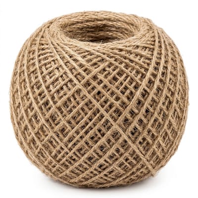 Beige jute koord voor knutselen en decoratie 1 mm dun natuurlijk touw op rol geschikt voor handwerk weven en krabpaal bekleding rustieke stijl