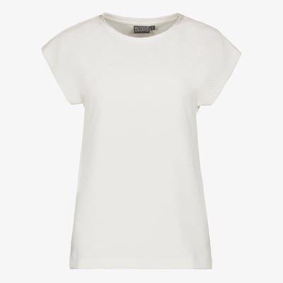 TwoDay dames T-shirt met subtiele structuur wit - Maat S
