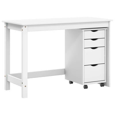 vidaXL - Bureau - en - rolkast - set - MOSS - 2 - st - Wit