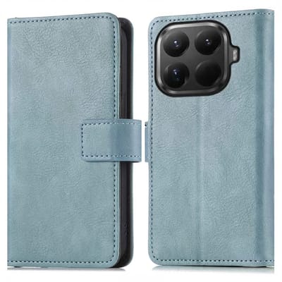 imoshion Hoesje - Geschikt voor Xiaomi 15T Pro - Luxe Bookcase - Lichtblauw