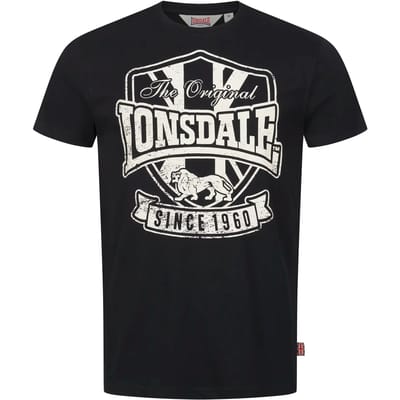 Lonsdale Stalybridge T-shirt Met Korte Mouwen Zwart L Man