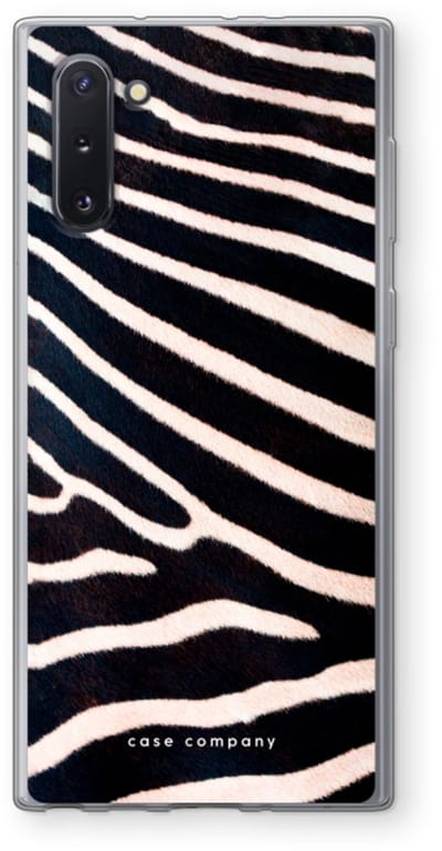 Hoesje geschikt voor Samsung Galaxy Note 10 hoesje - Zebra - Soft Cover Telefoonhoesje - Bescherming aan alle Kanten en Schermrand